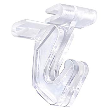 Lexan Plastic Hook in White 6 Inch Long Pack of 50 